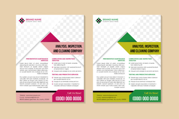 Analysis Inspection Cleaning Company Graphics and Print Templates