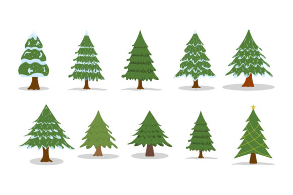 Christmas Tree Vector Design Collection