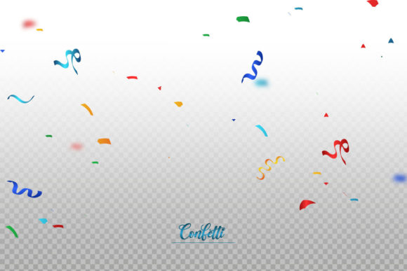 Colorful Confetti Carnival Background: Graphics for Web Templates