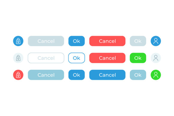 Confirm Options UI Elements Kit: Graphics for Ux And Ui Kits