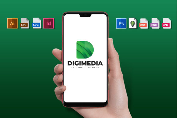 DigiMedia Letter D Logo Graphics and Logos