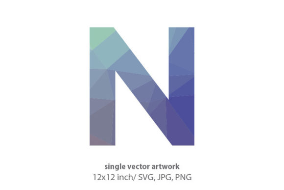 Geometrical Pattern, Letter N