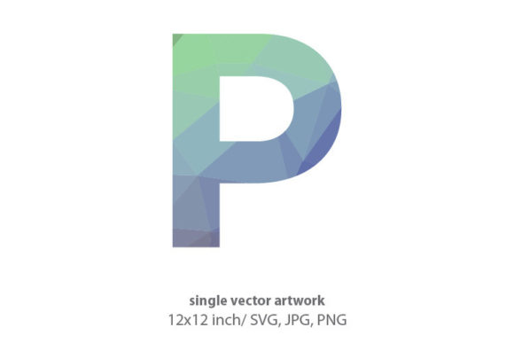 Geometrical Pattern, Letter P: Graphics and Icons for Creative Publishing