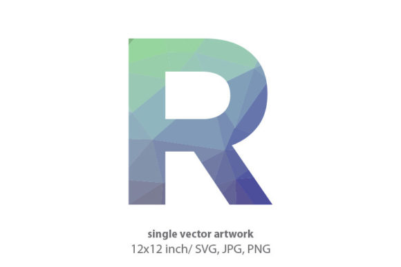 Geometrical Pattern, Letter R: Graphics and Icons for Modern Design