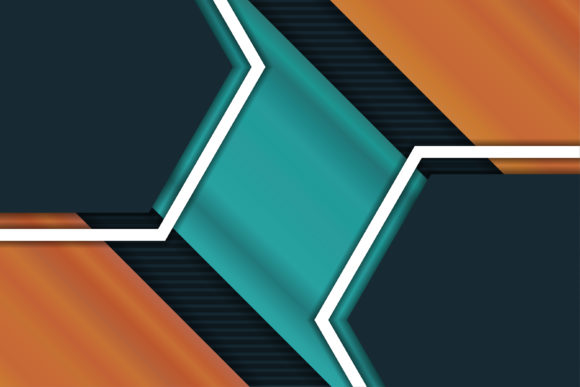 Hexagon Diagonal Background Blue Orange: Graphics for Modern Web Design