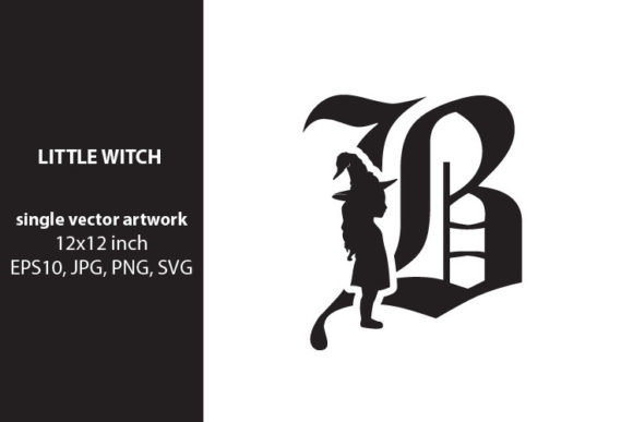 Little Witch - Monogram Letter B