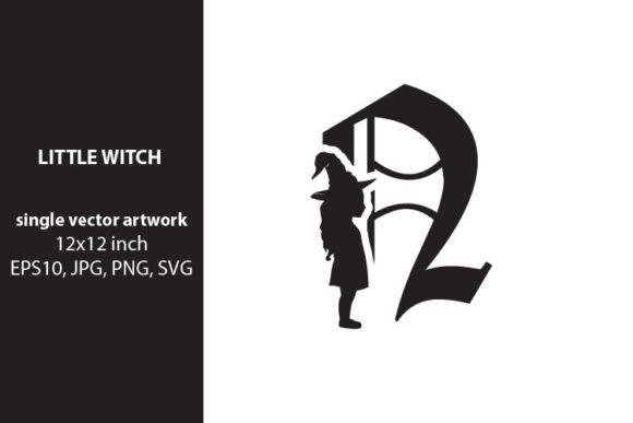 Little Witch - Monogram Letter N Graphics and Icons