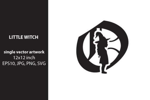 Little Witch - Monogram Letter O: Graphics and Icons for Local Branding