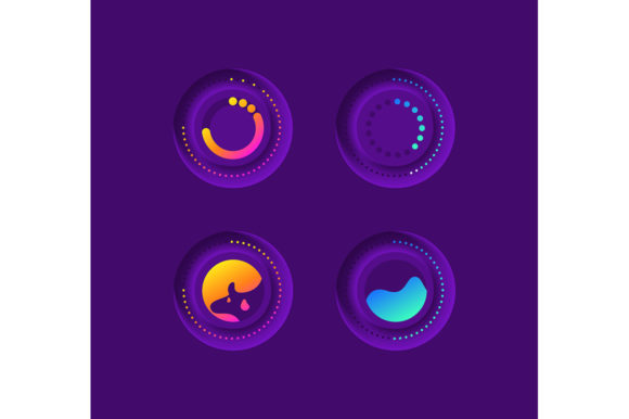 Loading Media UI Elements Kit: Graphics for Modern UX Design