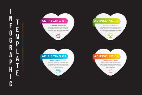 Love White Infographics Gradient