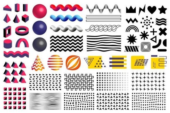 Memphis Design Elements Set: Graphics for Bold Branding