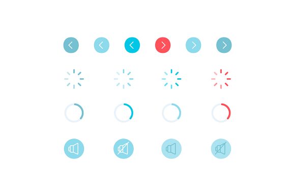Music Download UI Elements Kit: Graphics for Ux And Ui Kits