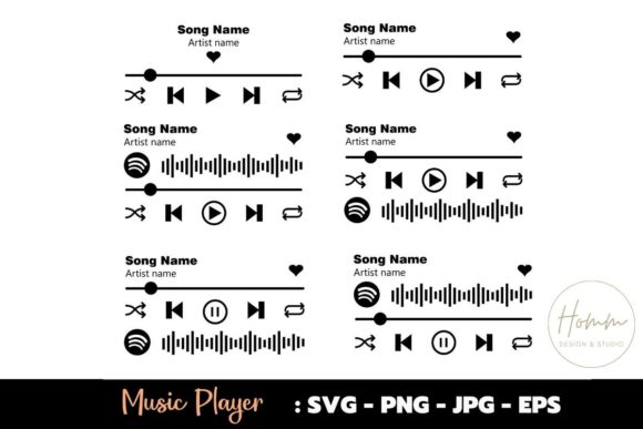 Music Player Bundle: Graphics for Creative Crafts