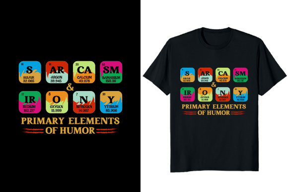 Primary Elements of Humor Teacher Design Graphics