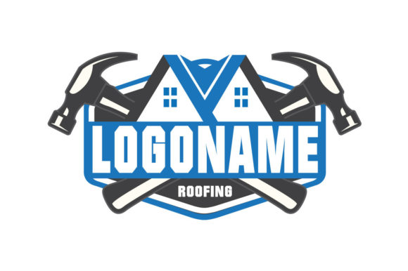 Roofing Logo Design Graphics