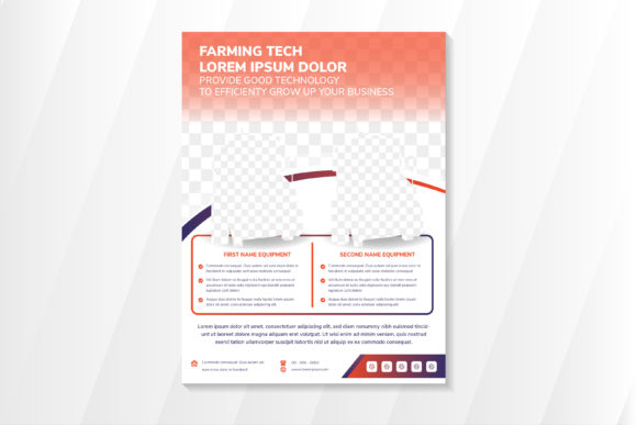 Technology Farming Product Vertical Flye: Graphics and Print Templates