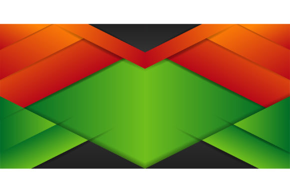 Triangle Arrow Background Orange Green Graphics