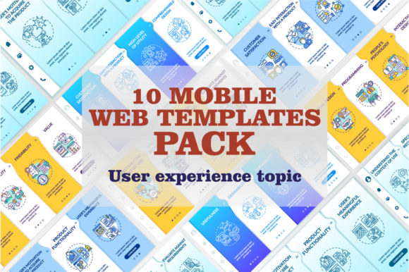 User Experience Design Mobile Template Graphics