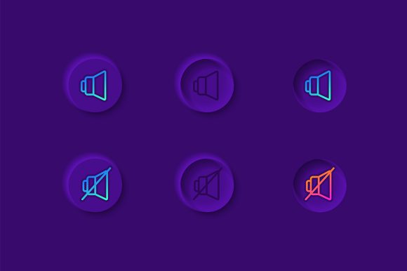 Video Sound Options UI Elements Kit